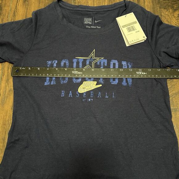 Nike Tee Houston Astros Women’s Tshirt XS Blue Scoop Neck NWT - Picture 4 of 8
